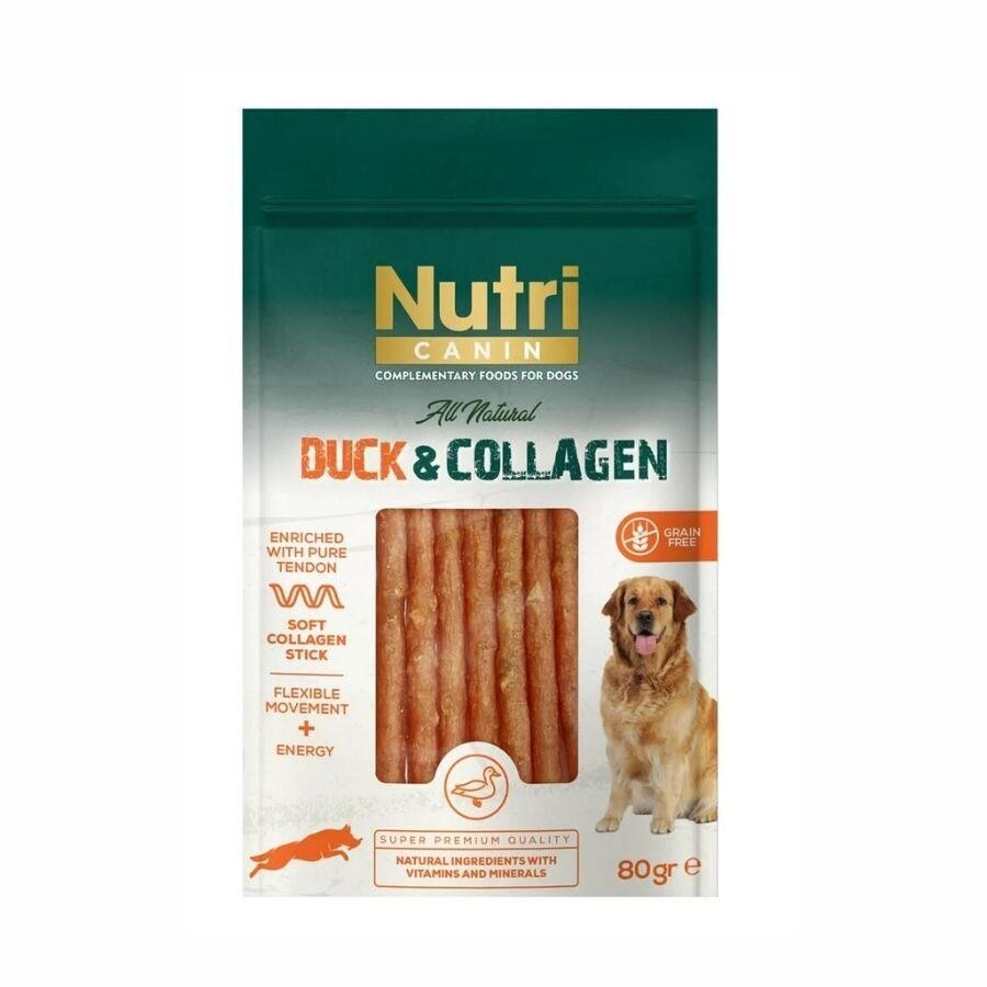 Nutri Canin Collagen Ördek Etli Yumuşak Çubuk Köpek Ödülü 80 GR | SRC: Barcode: 8699310420794