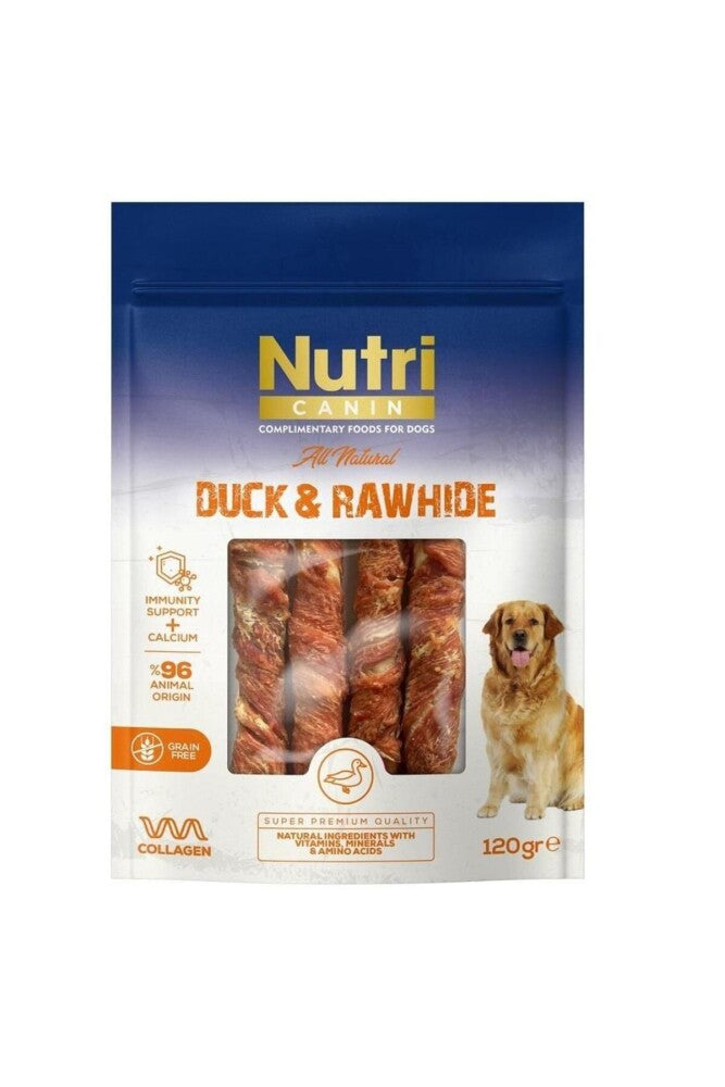 Nutri Canin Rawhide Ördek Eti Sargılı Kemik Köpek Ödülü 120 GR | SRC: Barcode: 8699310420657