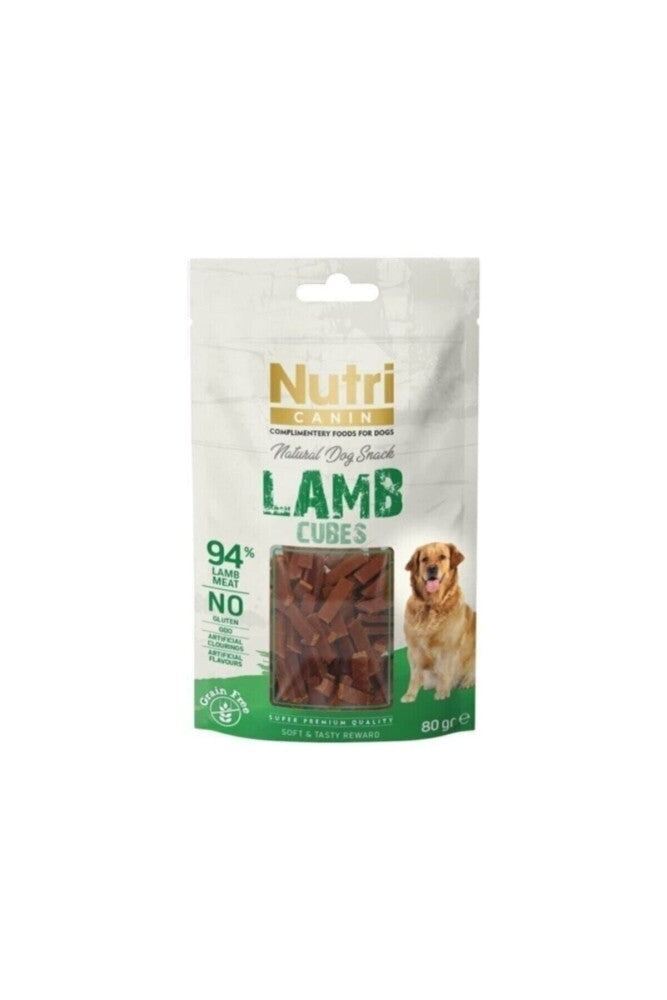 Nutri Canin Tahılsız Küp Kuzu Etli Köpek Ödülü 80 GR | SRC: Barcode: 8699310420282