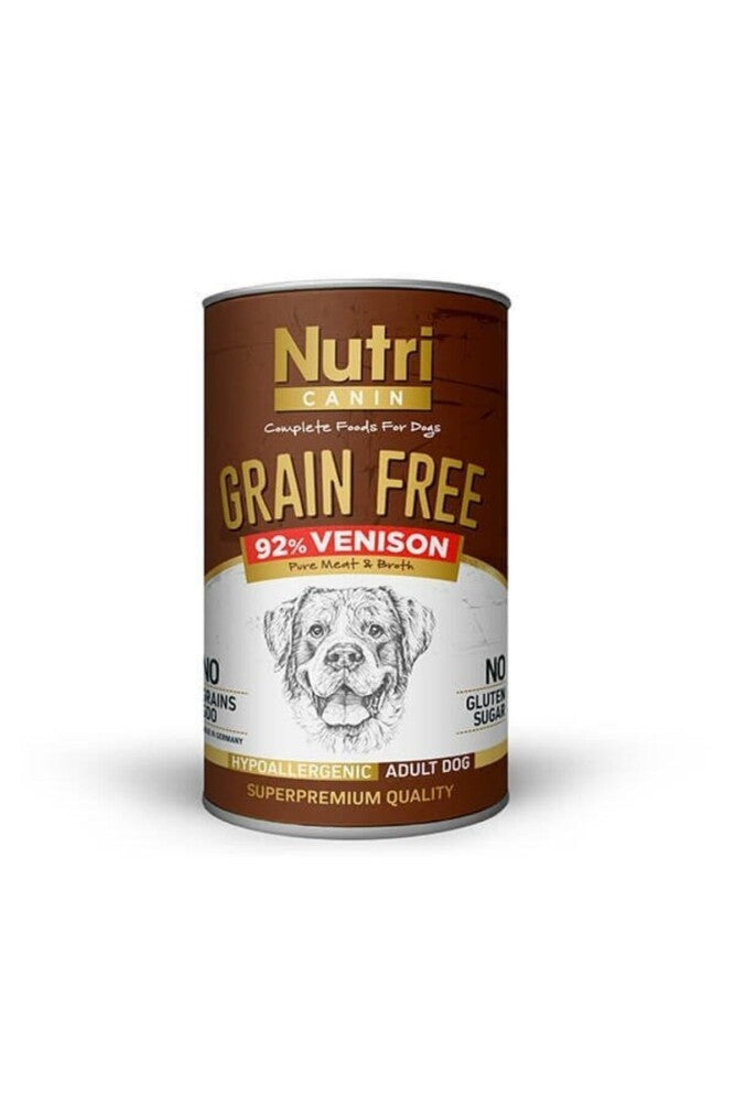 Nutri Canin Tahılsız Geyik Etli Patatesli Yetişkin Köpek Konservesi 400 GR | SRC: Barcode: 8699310420152