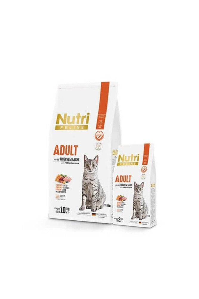 Nutri Feline Glutensiz Somonlu Düşük Tahıllı Yetişkin Kedi Maması 10 KG | SRC: Barcode: 8699310420350