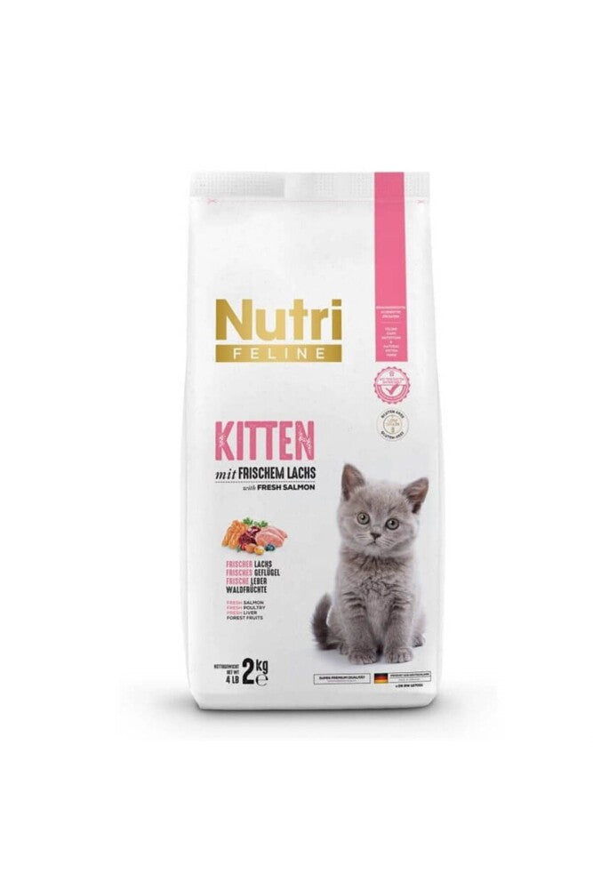 Nutri Feline Kitten Tahılsız Somonlu Yavru Kedi Maması 2 KG | SRC: Barcode: 8699310420220