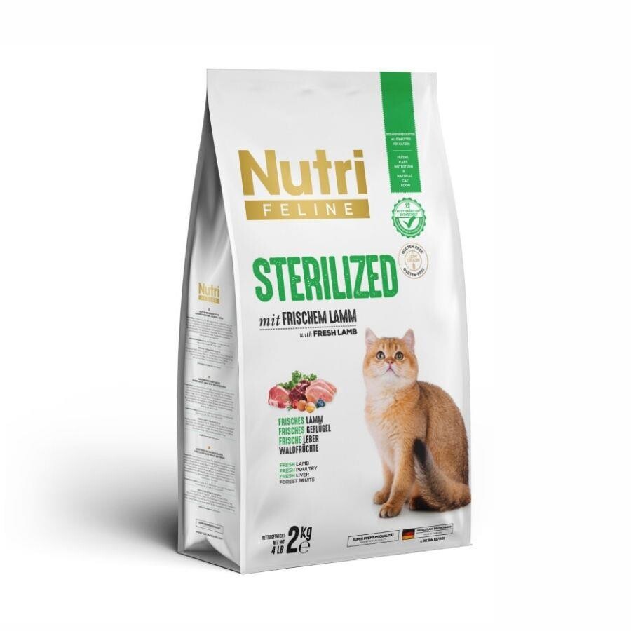 Nutri Feline Kuzulu Tahılsız Kısırlaştırılmış Yetişkin Kedi Maması 2 KG | SRC: Barcode: 8699310420695