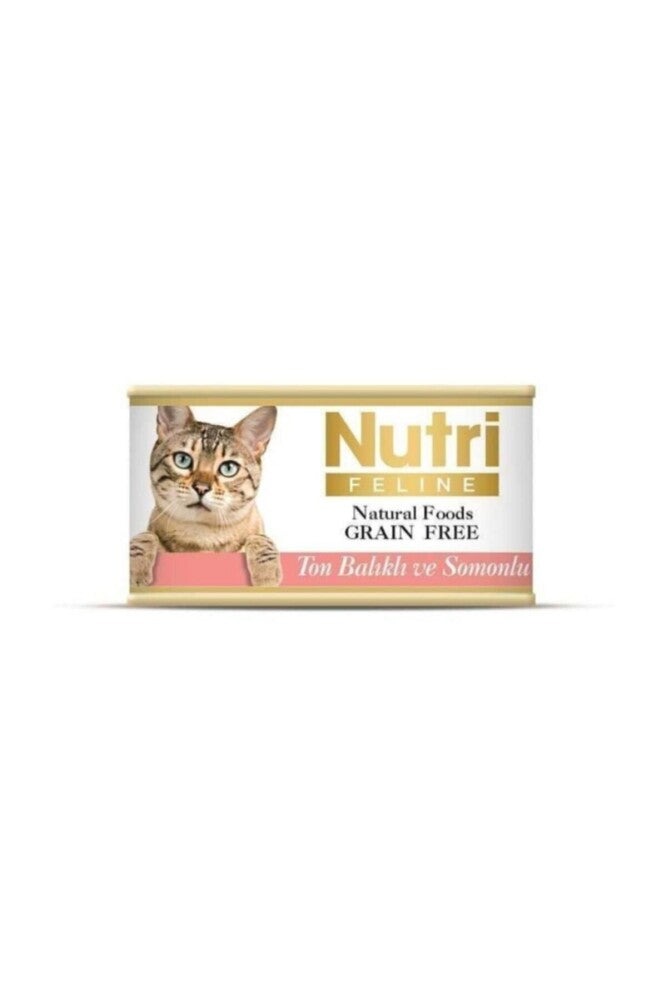 Nutri Feline Ton Balıklı Somonlu Tahılsız Yetişkin Kedi Konservesi 85 GR | SRC: Barcode: 8699310420022