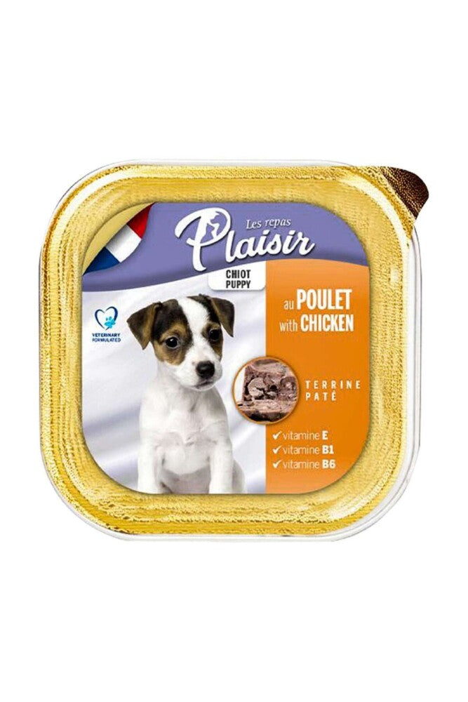 Plaisir Pate Ezme Tavuk Etli Yavru Köpek Konservesi 150 GR | SRC: Barcode: 3428460074275