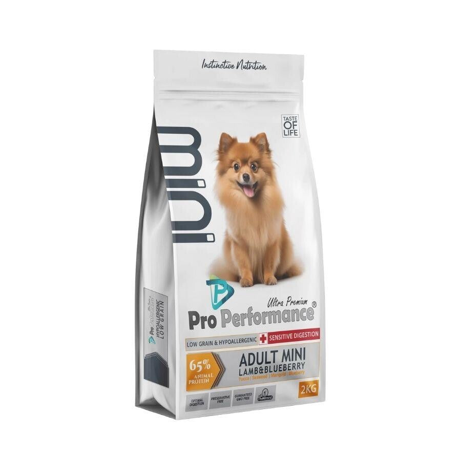Pro Performance Mini Irk Kuzulu Ve Yaban Mersinli Yetişkin Köpek Maması 2 KG | SRC: Barcode: 8682328740084