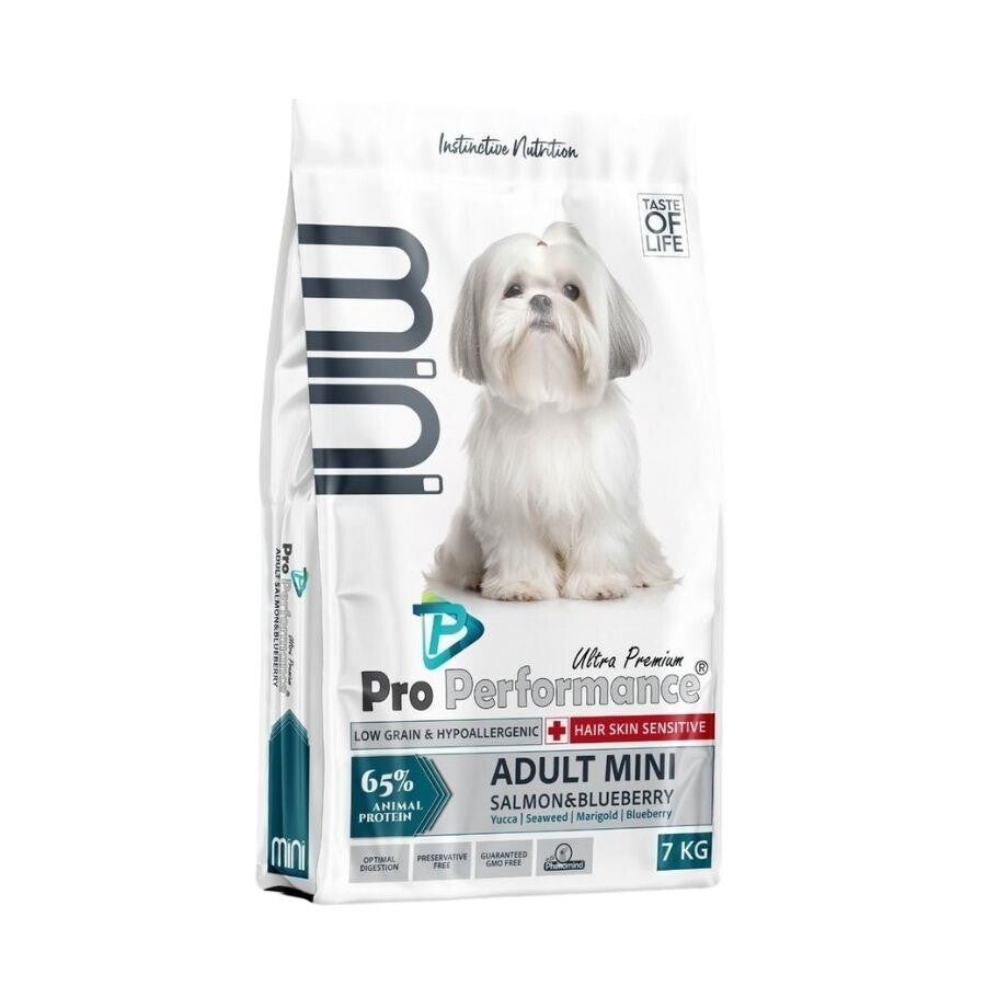 Pro Performance Mini Irk Somonlu Ve Yaban Mersinli Yetişkin Köpek Maması 7 KG | SRC: Barcode: 8684272330847
