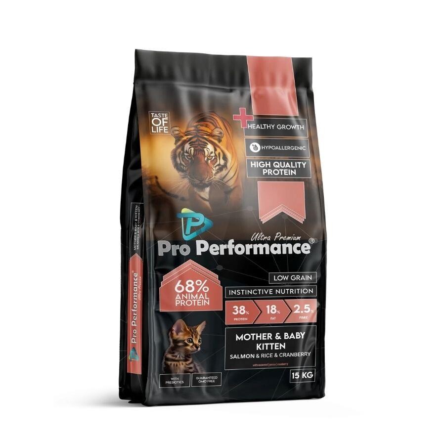 Pro Performance Ultra Premium Mother&baby Somonlu Ve Pirinçli Anne Yavru Kedi Maması 15 KG | SRC: Barcode: 8684272330816