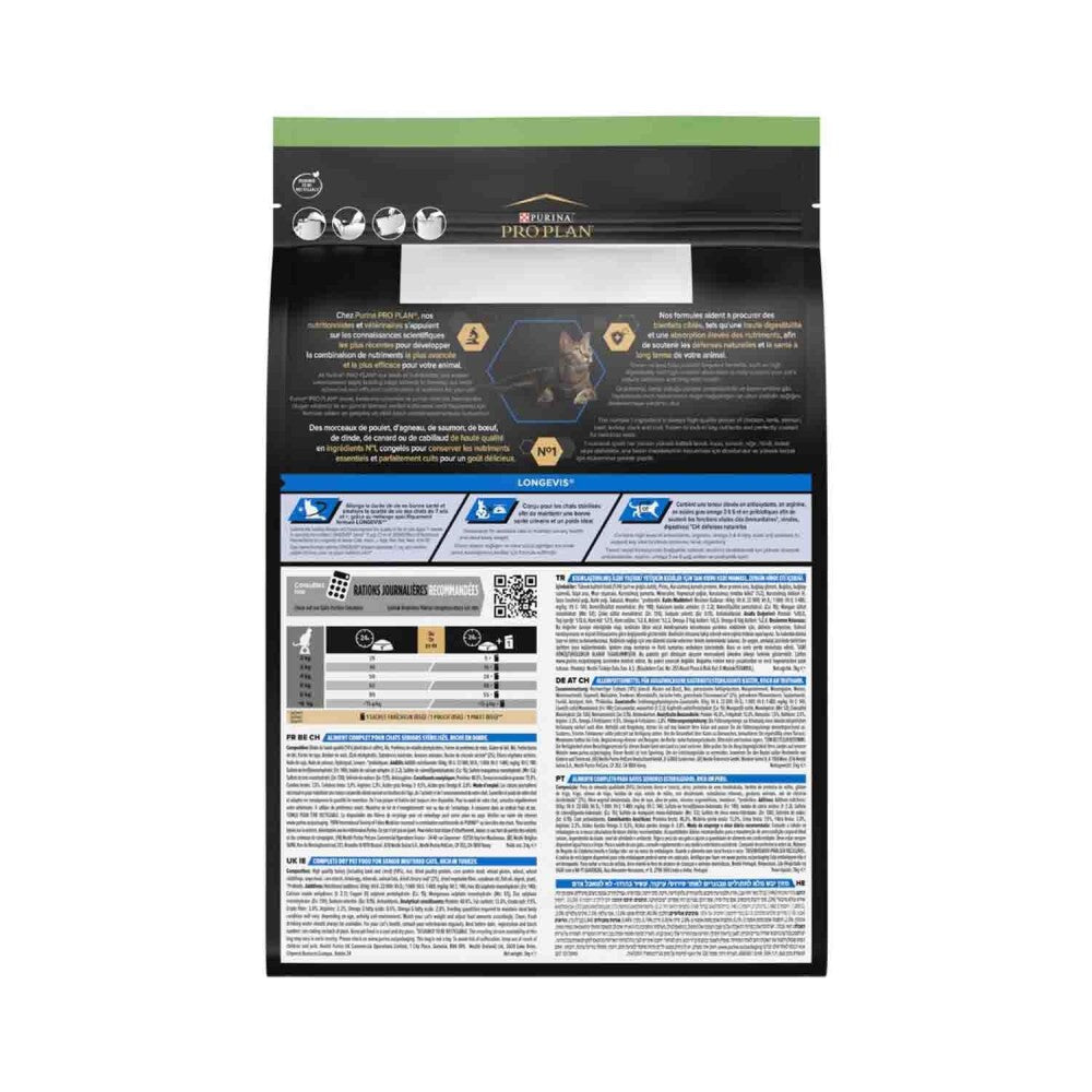 Pro Plan 7 Yaş İçin Hindili Kısırlaştırılmış Yaşlı Kedi Maması 3 KG | SRC: Barcode: 7613034989642