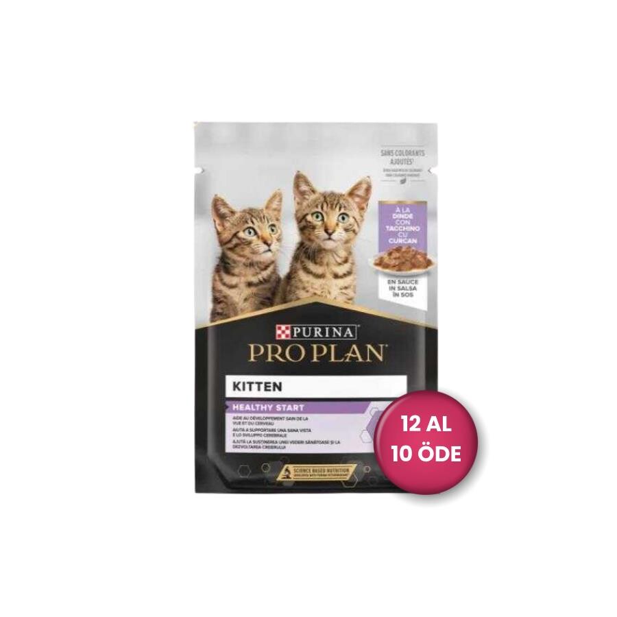 Pro Plan Pouch Sos İçinde Hindili Yavru Kedi Konservesi (12 Al 10 Öde) 85 GR | SRC: Barcode: 12550679-12al