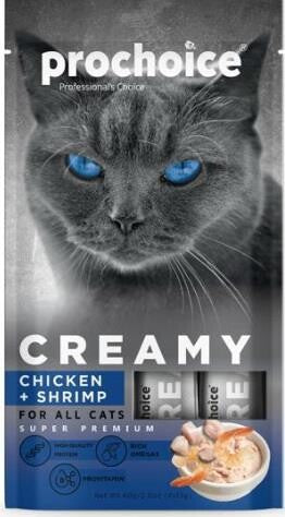 Prochoice Creamy Tavuklu Ve Karidesli Sıvı Krema Kedi Ödülü 4 X 15 GR | SRC: Barcode: 8681465609087