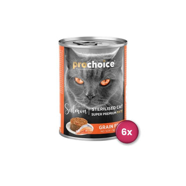 Prochoice Somonlu Kısırlaştırılmış Kedi Konservesi 400 GR 6 ADET | SRC: Barcode: 8681465602903-6