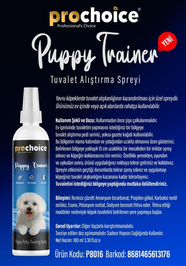 Prochoice Yavru Köpek Tuvalet Eğitim Spreyi 100 ML | SRC: Barcode: 8681465613176