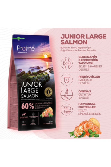 Profine Glutensiz Somonlu Büyük Irk Yavru Köpek Maması 12 KG | SRC: Barcode: 8595602569472