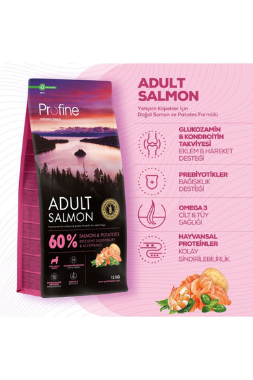 Profine Glutensiz Somonlu Yetişkin Köpek Maması 12 KG | SRC: Barcode: 8595602569496