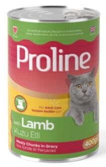 Proline Sos İçinde Parça Etli Kuzu Etli Yetişkin Kedi Maması 400 GR | SRC: Barcode: 8698995031998