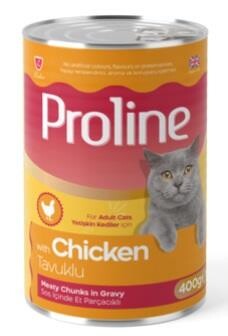 Proline Sos İçinde Parça Etli Tavuklu Yetişkin Kedi Konserve Maması 400 GR | SRC: Barcode: 8698995031974