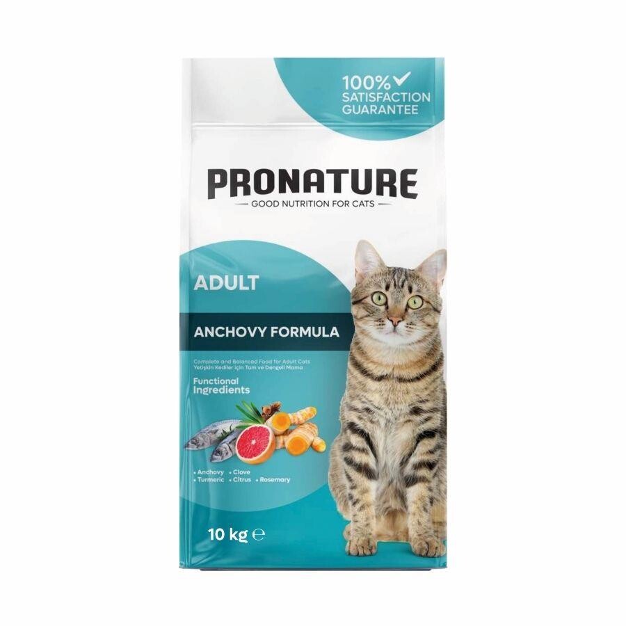 Pronature Hamsili Ve Pirinçli Yetişkin Kedi Maması 10 KG | SRC: Barcode: 8681612750853