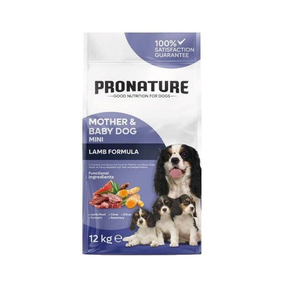 Pronature Mother&baby Kuzu Etli Mini Irk Anne Ve Yavru Için Kuru Köpek Maması Bonus Paket 10 KG+2 KG | SRC: Barcode: 8681612751362