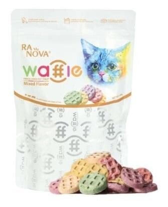 Ranova Karışık Lezzetli Dondurularak Kurutulmuş Etli Waffle Kedi Ödülü 60 GR | SRC: Barcode: 6930693254333