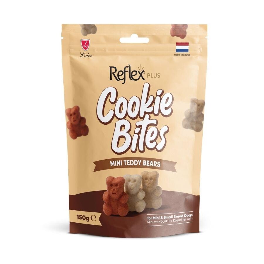 Reflex Plus Cookie Bites Mini Teddy Bears Küçük Irk Yetişkin Köpek Ödül Maması 150 GR | SRC: Barcode: 8698995035729