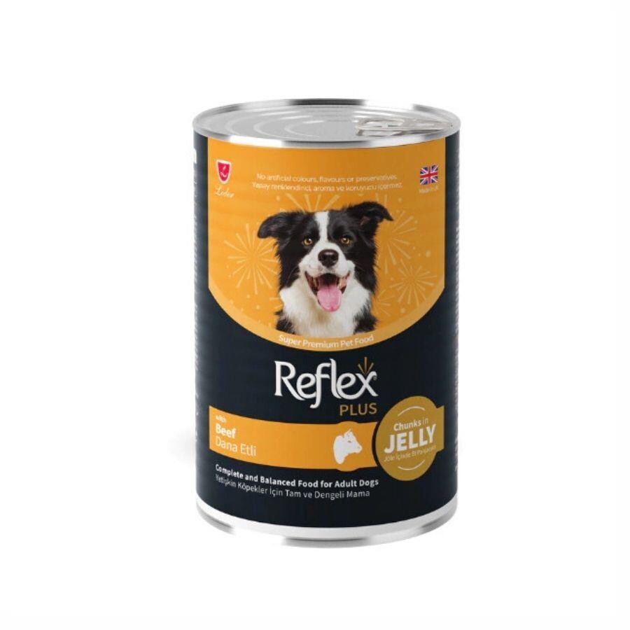 Reflex Plus Jöle İçinde Dana Etli Yetişkin Köpek Konservesi 400 GR TEKLI | SRC: Barcode: 8698995032650