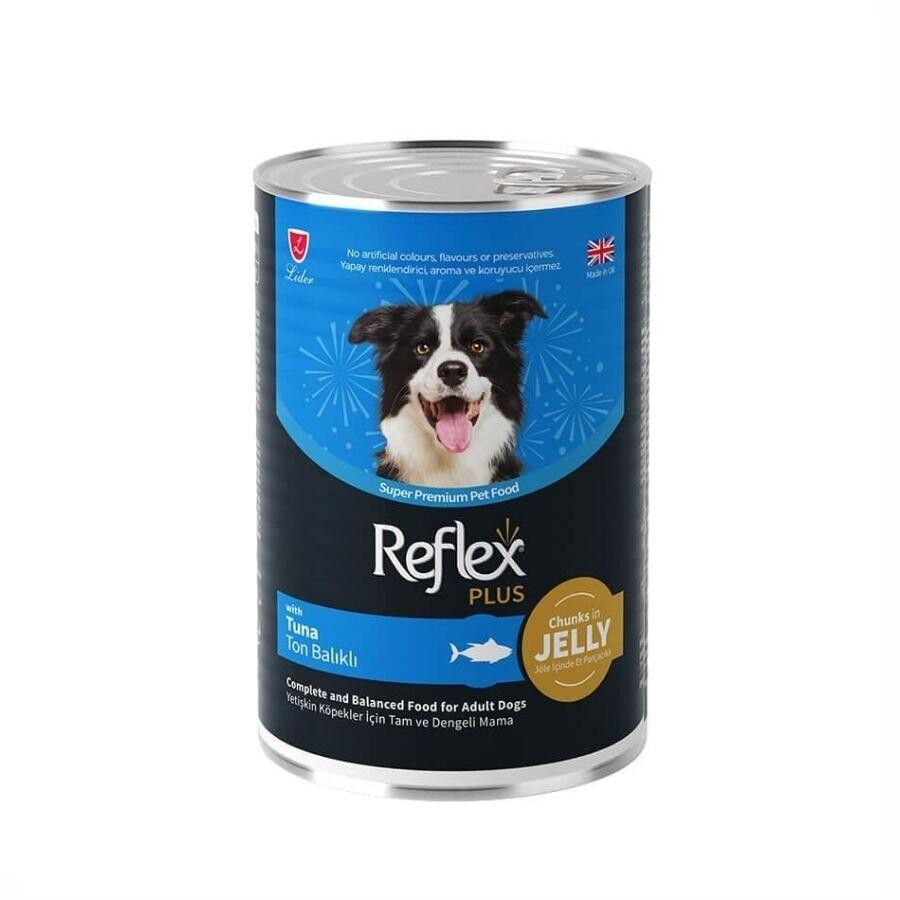 Reflex Plus Jöle İçinde Ton Balıklı Yetişkin Köpek Konservesi 400 GR TEKLI | SRC: Barcode: 8698995032674