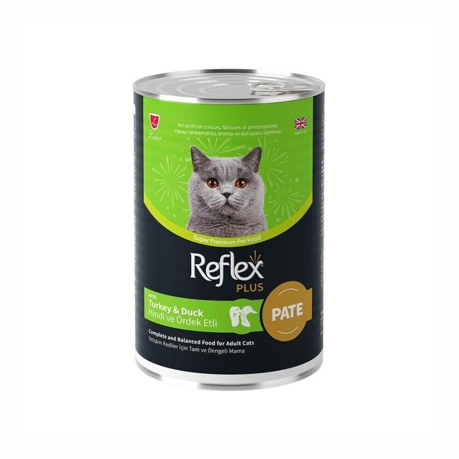 Reflex Plus Pate İçinde Et Parçacıklı Hindi Ve Ördek Etli Yetişkin Kedi Konservesi 395 GR | SRC: Barcode: 8698995032629