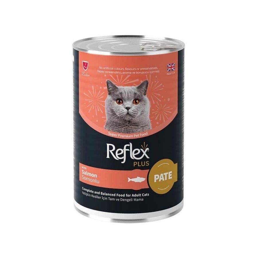 Reflex Plus Pate İçinde Et Parçacıklı Somonlu Yetişkin Kedi Konservesi 395 GR | SRC: Barcode: 8698995032636