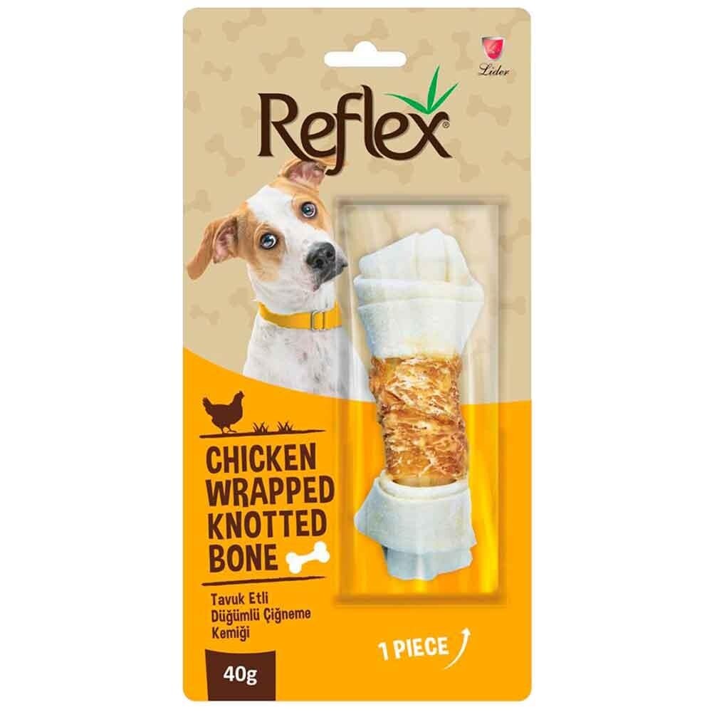 Reflex Tavuk Etli Düğümlü Kemik Köpek Ödülü 40 GR | SRC: Barcode: 8698995029971