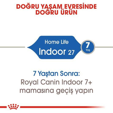 Royal Canin Indoor 27 Evden Çıkmayan Kedilere Özel Mama 2 KG | SRC: Barcode: 3182550704625