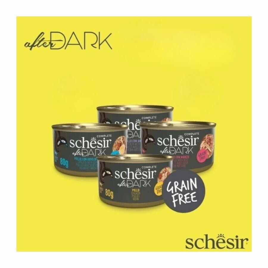 Schesir After Dark Et Suyunda Karışık Lezzetler Yetişkin Kedi Konservesi 80 GR 12 ADET | SRC: Barcode: 8005852519948
