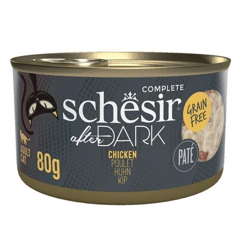 Schesir After Dark Pate Tavuk Etli Tahılsız Yetişkin Kedi Konservesi 80 GR | SRC: Barcode: 8005852242013