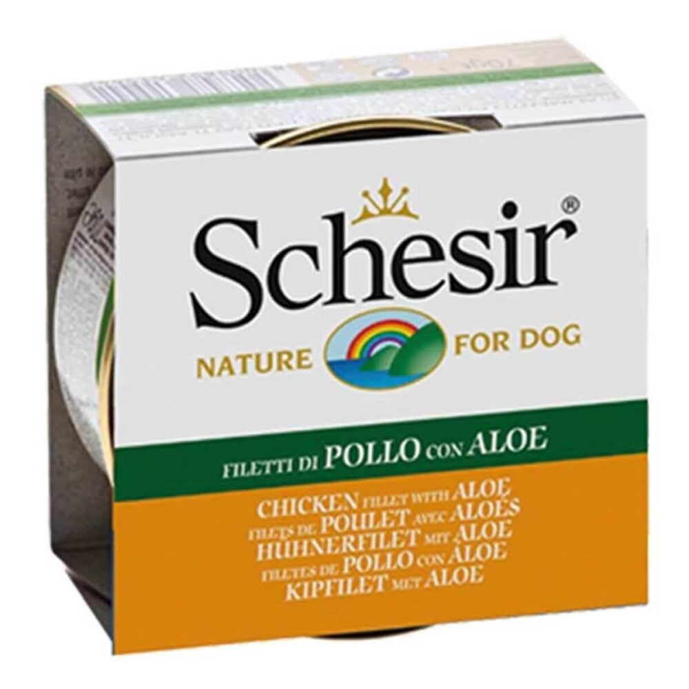 Schesir Jelly Tavuk Fileto Ve Aloe Vera Jöle İçinde Yetişkin Köpek Konservesi 150 GR | SRC: Barcode: 8005852712561
