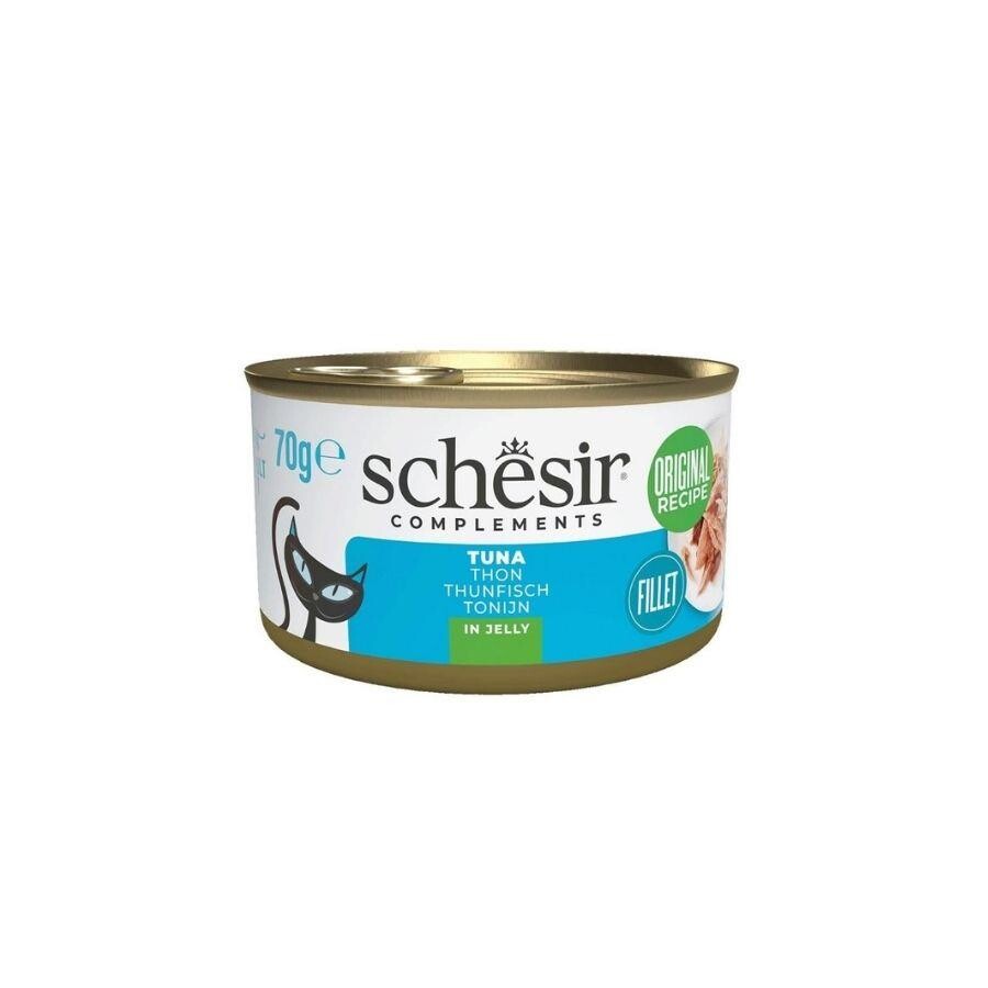Schesir Jöle İçinde Ton Balıklı Yetişkin Kedi Konservesi 70 GR | SRC: Barcode: 8005852421837