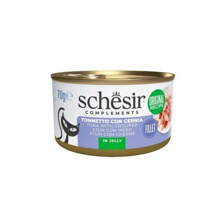 Schesir Jöle İçinde Ton Ve Orfoz Balıklı Yetişkin Kedi Konservesi 70 GR | SRC: Barcode: 8005852122339