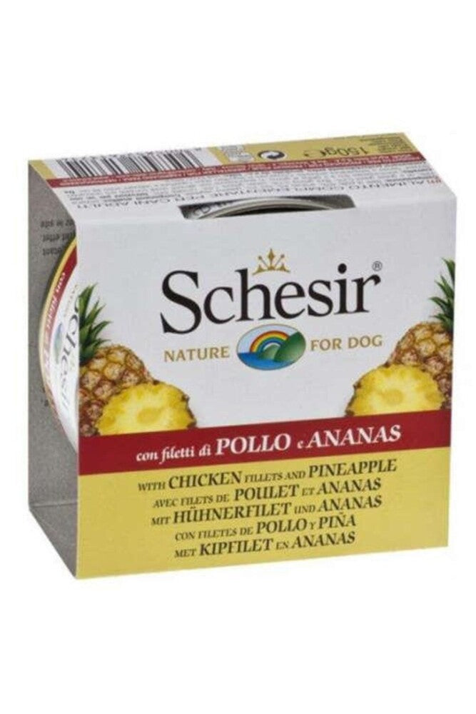 Schesir Jelly Tavuk Ve Ananas Jöle İçinde Yetişkin Köpek Konservesi 150 GR | SRC: Barcode: 8005852613714