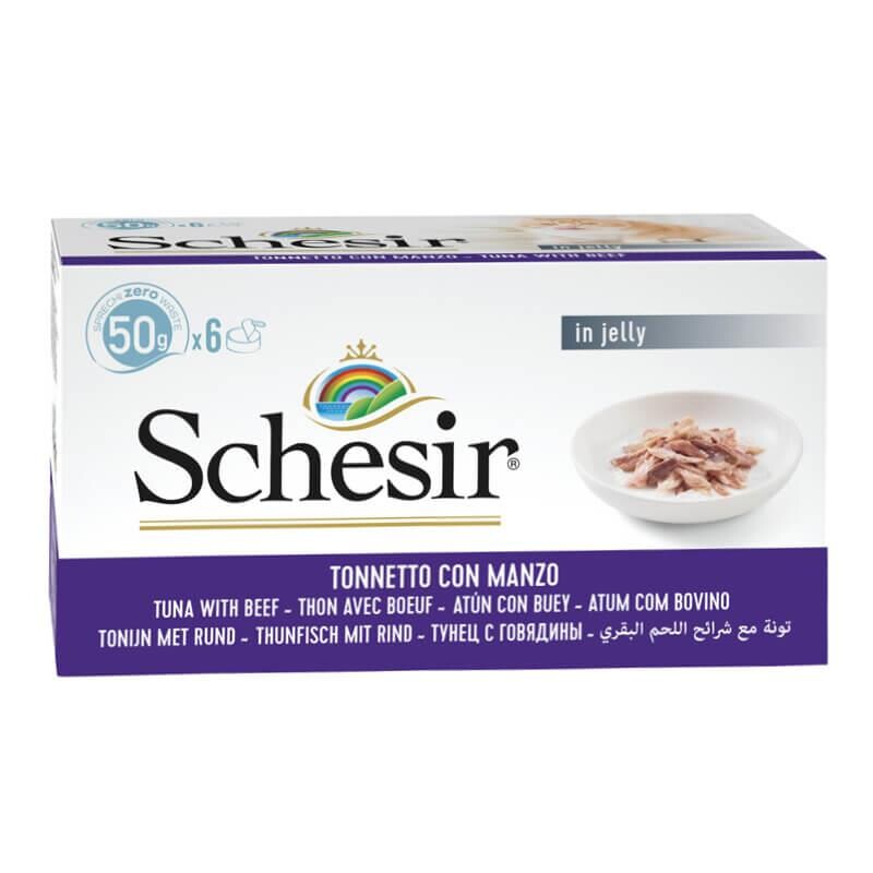 Schesir Ton Balıklı Ve Biftekli Kedi Konservesi (6 Al 5 Öde) 50 GR | SRC: Barcode: 8005852753021