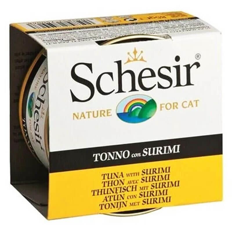 Schesir Ton Balıklı Ve Surimili Jöleli Kedi Konservesi 85 GR | SRC: Barcode: 8005852750068