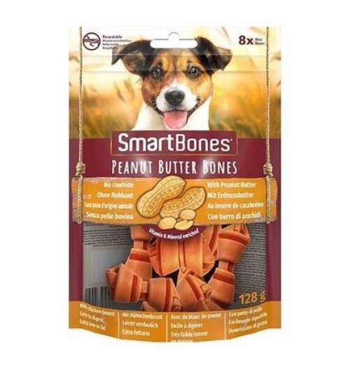 Smartbones Tavuklu Fıstık Ezmeli Mini Düğüm Kemik Köpek Ödülü 128 GR 8'LI | SRC: Barcode: 0810833027200