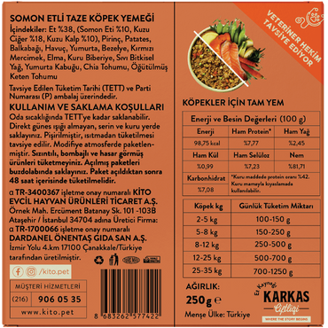 Somon Etli Köpek Yemeği