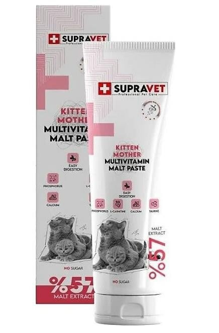 Supravet Kitten & Mother Multi Vitamin Malt Paste 30 GR | SRC: Barcode: 8680589181417