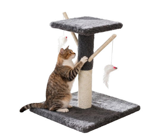 Tommy Teraslı Kedi Tırmalama Tahtası 34x34x43 GRI | SRC: Barcode: 8681085434229