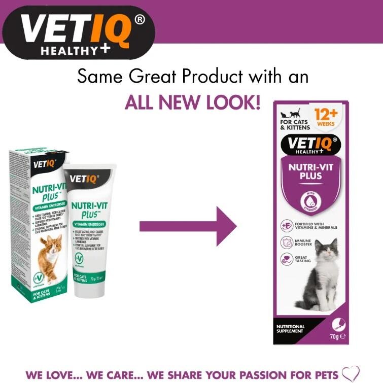 Vet Iq Nutri-vit Plus For Cats & Kittens Kediler İçin Vitamin & Mineral Takviyesi 70 GR | SRC: Barcode: 750826001384