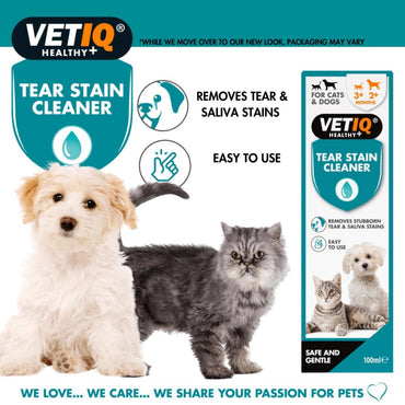 Vet Iq Tear Stain Remover Kedi Ve Köpek Gözyaşı Leke Çıkarıcı 100 ML | SRC: Barcode: 750826000806