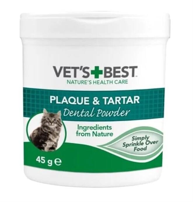 Vet's Best Kediler İçin Plak Ve Tartar Ağız Bakım Tozu 45 GR | SRC: Barcode: 0031658803750