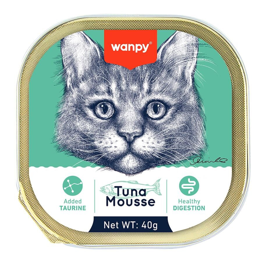 Wanpy Alutray Ton Balıklı Pate Yetişkin Kedi Konservesi 6X40 GR | SRC: Barcode: 6927749871309