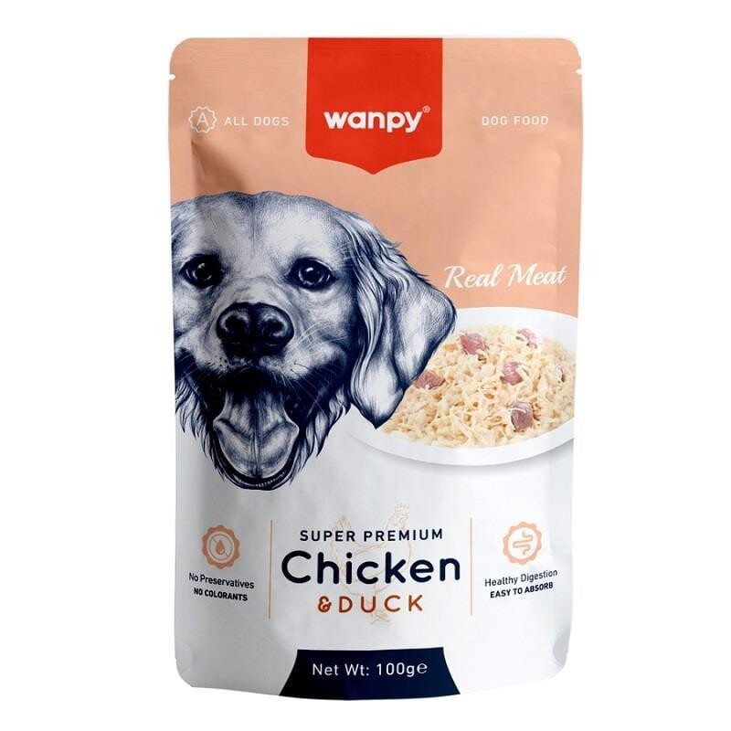Wanpy Pouch Tavuk Ve Ördekli Yetişkin Köpek Konservesi 100 GR TEKLI | SRC: Barcode: 6927749870067