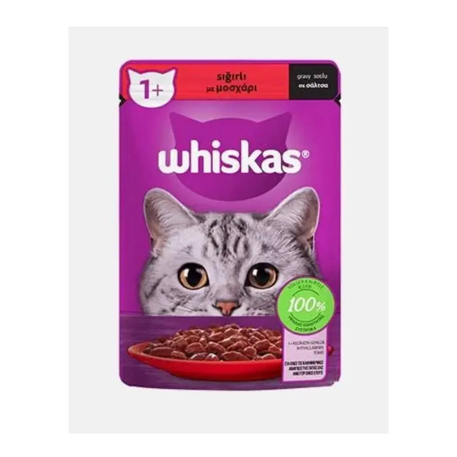 Whiskas Pouch Sığırlı Yetişkin Kedi Konservesi 85 GR | SRC: Barcode: 4770608239244