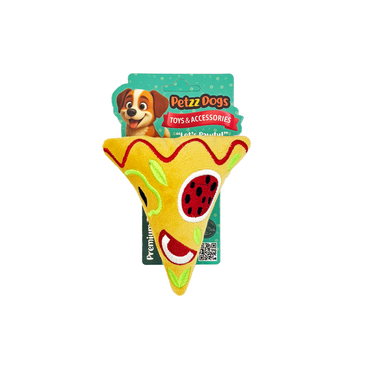 PetzzDogs Little Pizza Sesli Dayanıklı Peluş Köpek Çiğneme Oyuncağı